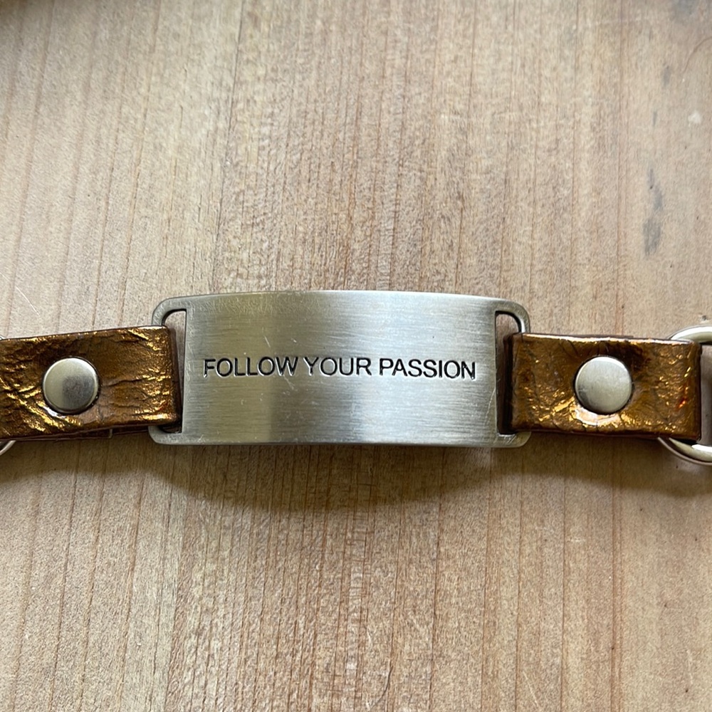 Cynthia H design bracelet follow your passion used